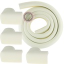 ПЕННАЯ ЛЕНТА БЕЗОПАСНАЯ ДЛЯ МЕБЕЛИ + 4 ЗАЩИТЫ УГЛОВЫХ КРОМОК БЕЛАЯ