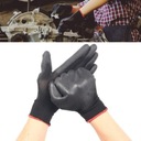 12 PAR Pracovné rukavice Rukavice potiahnuté čiernym polyuretánom veľ.6-XS Dĺžka krátka