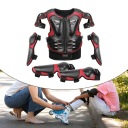KIDS MOTOCIKLAS GUARD SUIT CHILDREN ПОВНИЙ БОДІ GEAR DIRT BIKE GEAR RED  фото 8