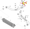 VOLVO XC40 2,0 D4 CABLE TUBO TUBULADURA TURBO DEL RADIADOR 32224387 D4204T12 