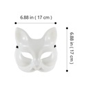 4x пластиковая маска белого кота CAT для рисования своими руками