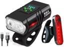 ВЕЛОСИПЕДНАЯ ЛАМПА ПЕРЕДНЯЯ + ЗАДНЯЯ ПОДСВЕТКА ВЕЛОСИПЕДА СВЕТОДИОДНЫЙ ФОНАРЬ USB-СВЕТ