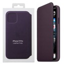 ОРИГИНАЛЬНЫЙ ЗАДНИЙ КОЖАНЫЙ ЧЕХОЛ FOLIO APPLE iPhone 11 PRO BUBERGINE