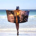 Быстросохнущее пляжное полотенце XXL 180X100 см.