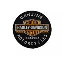 Нашивка Harley-Davidson Original Motorcycles, черно-оранжевая, 101 мм