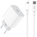 Ładowarka siec XO-L77 USB-C 3A kabel Lightning 20W