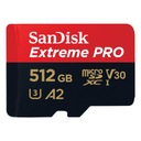 SANDISK PAMÄŤOVÁ KARTA EXTREME PRO MICRO SDXC 512 GB 200 / 140 MB/S UHS-I U3 Hmotnosť (s balením) 0.15 kg