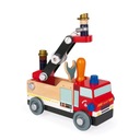 Wóz strażacki do składania z narzędziami Janod Materiał drewno