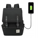 Модный рюкзак Oxford для ноутбука 15 дюймов, черный, с USB