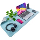Защитный коврик для клавиатуры и мыши на стол 90х45 см - синий