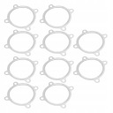 10PCS TURBO DOWN TUYAU JOINT D'ÉTANCHÉITÉ 3 ÉTRIERS 4 BOULONS ACIER INOXYDABLE 38photo 15
