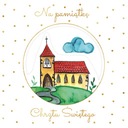 Квадратная открытка на Крещение - Церковь