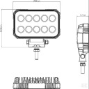 ФАРА РОБОЧА LED,15W 1900 LM СВІТЛО ROZPROSZONE  (12650646646) фото min 7