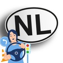 Нидерланды - автомобильная наклейка NL