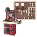 Zabawkowa kuchnia multifunkcyjna dla dzieci garnki zlew sztućce czerwona EAN (GTIN) 5999566959769