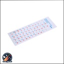 НАКЛЕЙКИ ДЛЯ QWERTY-КЛАВИАТУРЫ НОУТБУКА ПК УКРАИНСКИЕ НАКЛЕЙКИ БУКВЫ 2 цвета