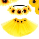 ЖЕНСКАЯ ВЕСЕННЯЯ ЮБКА С ЦВЕТАМИ И ПОДСОЛНУХАМИ + ПОВЯЗКА НА ГОЛОВУ