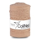 Нитка плетеная для макраме ColiNea, 100% хлопок, 5мм 100м, лососево-розовая
