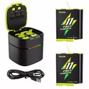 Быстрое зарядное устройство + 2 аккумулятора для GoPro 11 10 9