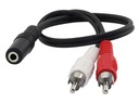 AK267 ПЕРЕХОДНИК С 3,5 НА 2 RCA