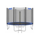 TRAMPOLINA 366CM CZARNO NIEBIESKA UDŹWIG 150KG
