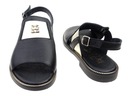 Lemar sandały buty 40385 czarny, złoto skóra 41 Kod producenta 40-385 czarny