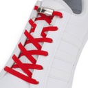 Elastyczne sznurówki do butów płaskie czerwone Sulpo z zapięciem