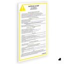 ДЛЯ УСЛУГ МОНТАЖНИКА | ТАБЛИЧКА С ИНСТРУКЦИЯМИ ПО ЗДОРОВЬЮ И БЕЗОПАСНОСТИ |ЗНАК 21x32см PRINTIMA