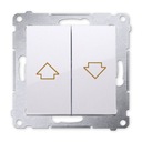 SIMON 54 PRZYCISK ROLETOWY BIAŁY DZP1.01/11