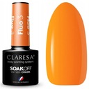 Гибридный лак для ногтей Claresa Fluo 3 оранжевый 5 г