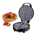 Вафельница 1000Вт, мощная, круглая, маленькая, черная, элегантная