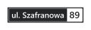 Адресная табличка с номерами домов и заборов 60х12.