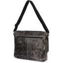 Pánska kožená taška cez rameno Veľká A4 čierna pre prácu vintage Beltimore Hlavný materiál prírodná koža