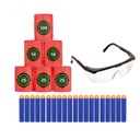 20 СТРЕЛ + МИШЕНИ + ЗАЩИТНЫЕ ОЧКИ NERF