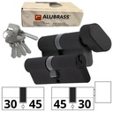 KOMPLET ZESTAW CZARNYCH WKŁADEK DO DRZWI 30/45 + G30/45 CZARNE WKŁADKI 5klu