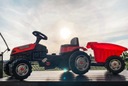 Traktor na Pedały Przyczepa Duży MAX xl Czerwony