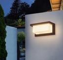 Наружный настенный светильник Светодиодный садовый фасадный светильник 1X E27 Черный IP54
