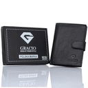 КОЖАНЫЙ Мужской кошелек ВЕРТИКАЛЬНАЯ НАТУРАЛЬНАЯ КОЖА GRACIO RFID SECURITY