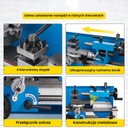 ТОКАРНЫЙ СТАНОК ПО МЕТАЛЛУ Точный фрезерный станок по металлу 7x14 2500 об/мин. + БЕСПЛАТНО