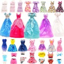 11 шт. МОДНЫЕ ВЫПУСКНЫЕ ПЛАТЬЯ + КУПАЛЬНИКИ ДЛЯ КУКОЛ FUN HOUSE ГАРДЕРОБ