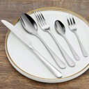 Zestaw Sztućców z Połyskiem Srebrne 30 Częściowych Linia Cutlery