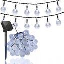 СОЛНЕЧНАЯ САДОВАЯ ГИРЛЯНДИЯ СОЛНЕЧНЫЕ ЛАМПЫ 100 СВЕТОДИОДНЫХ ЛАМПОЧЕК ДЛЯ БАЛКОНА 12 метров