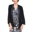 Черная женская куртка Joseph Ribkoff из легкого струящегося материала, размер 40