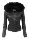 Женская теплая кожаная куртка RAMONES