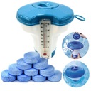 CHEMIA CHLOR TABLETKI DO BASENU 10w1 10x 20g + MOCNY DOZOWNIK Z TERMOMETREM