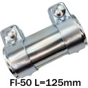 ЗАЖИМ, ЖЕСТКИЙ СОЕДИНИТЕЛЬ ГЛУШИТЕЛЯ ДЛЯ ТРУБЫ FI-50 125 мм