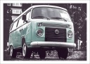 Ретро постер с машинами старых таймеров 100 х 70