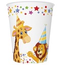 БУМАЖНЫЕ СТАКАНКИ ЗВЕРИ 250мл 8шт