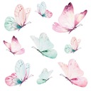 НАКЛЕЙКИ НА ОКНО ПАСТЕЛЬНЫЕ БАБОЧКИ