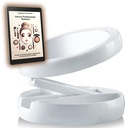 ДВУХСТОРОННЕЕ КОСМЕТИЧЕСКОЕ ЗЕРКАЛО СО СВЕТОДИОДНОЙ ПОДСВЕТКОЙ ДЛЯ ЖЕНСКОГО СТОЛА